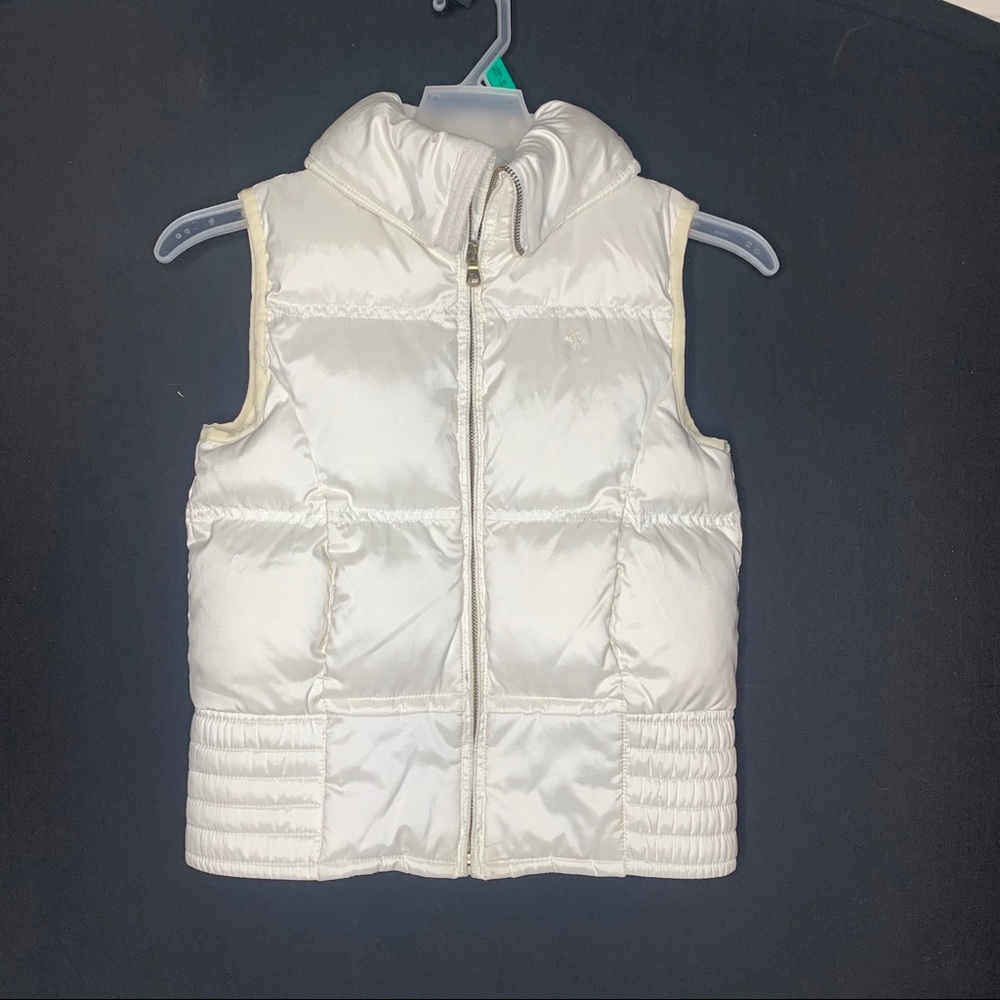 White Ralph Lauren Puffer Jacket Vest